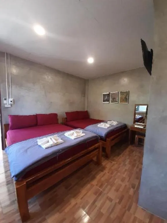 Bed in HotelBanAunirukChiangrai