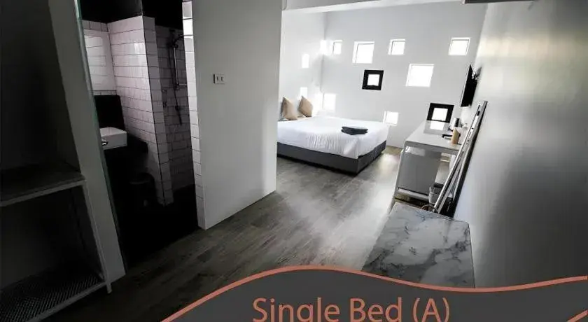 Bed in Kaoseng Rockhill Hotel Bed in Kaoseng Rockhill Hotel