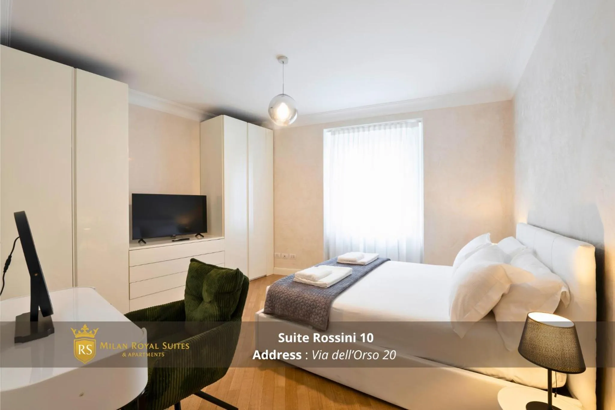 Bedroom, Bed in Milan Royal Suites - Centro Brera