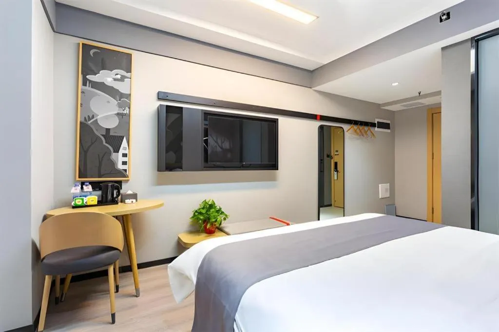 Bed in Thank Inn Henan Zhoukou Chuanhui District Zhoukou Avenue Municipal Government