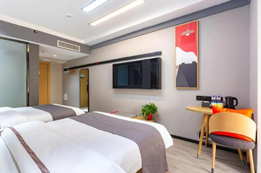 Bed in Thank Inn Henan Zhoukou Chuanhui District Zhoukou Avenue Municipal Government