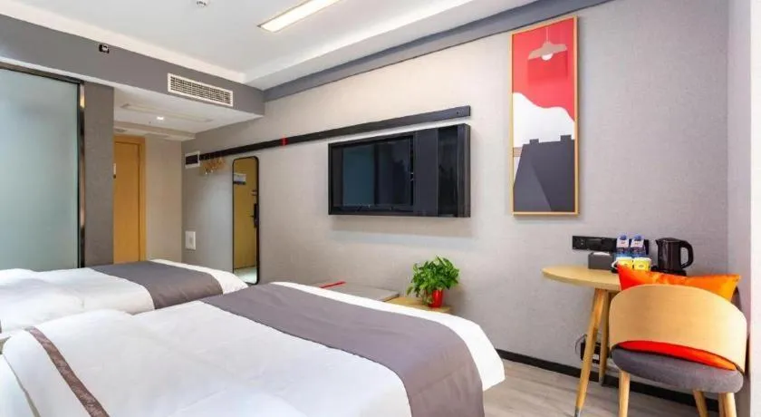 Bed in Thank Inn Henan Zhoukou Chuanhui District Zhoukou Avenue Municipal Government