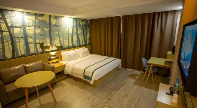 Bed in City Comfort Inn Xining Limeng Commercial Pedestrian Street