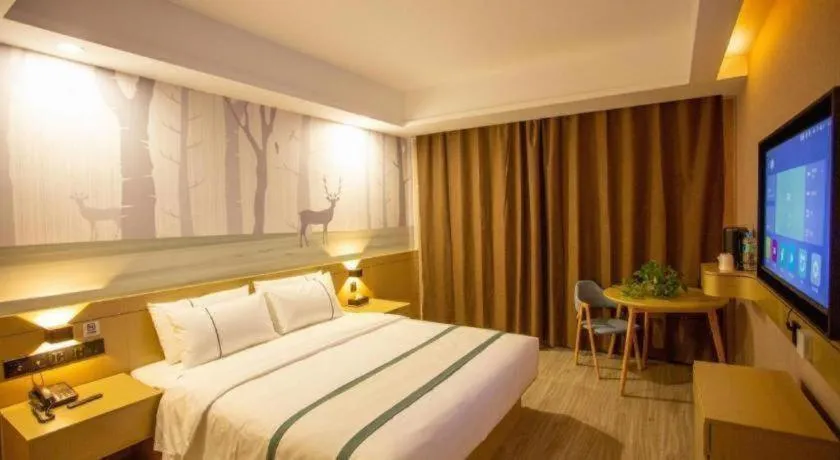 Bed in City Comfort Inn Xining Limeng Commercial Pedestrian Street