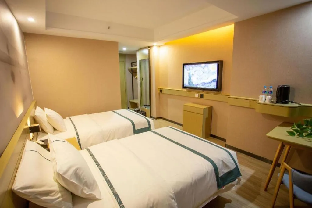 Bed in City Comfort Inn Xining Limeng Commercial Pedestrian Street