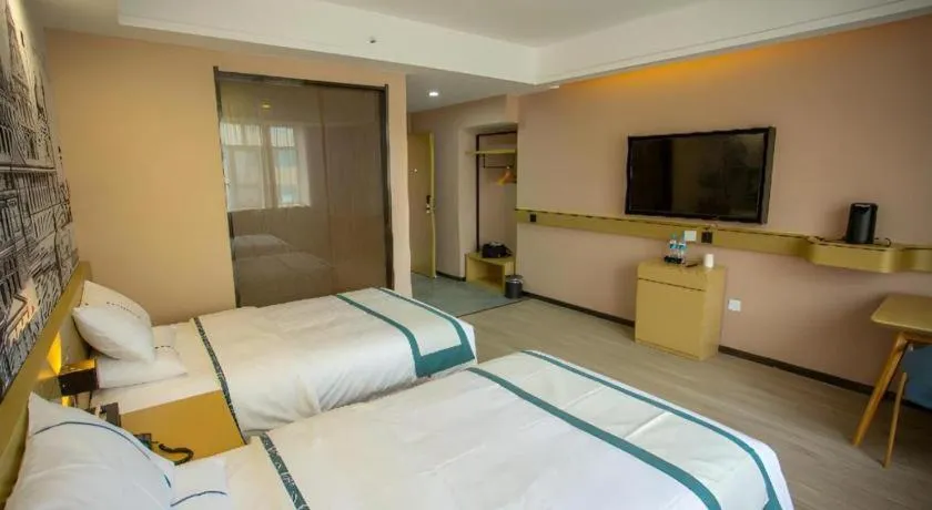 Bed in City Comfort Inn Xining Limeng Commercial Pedestrian Street