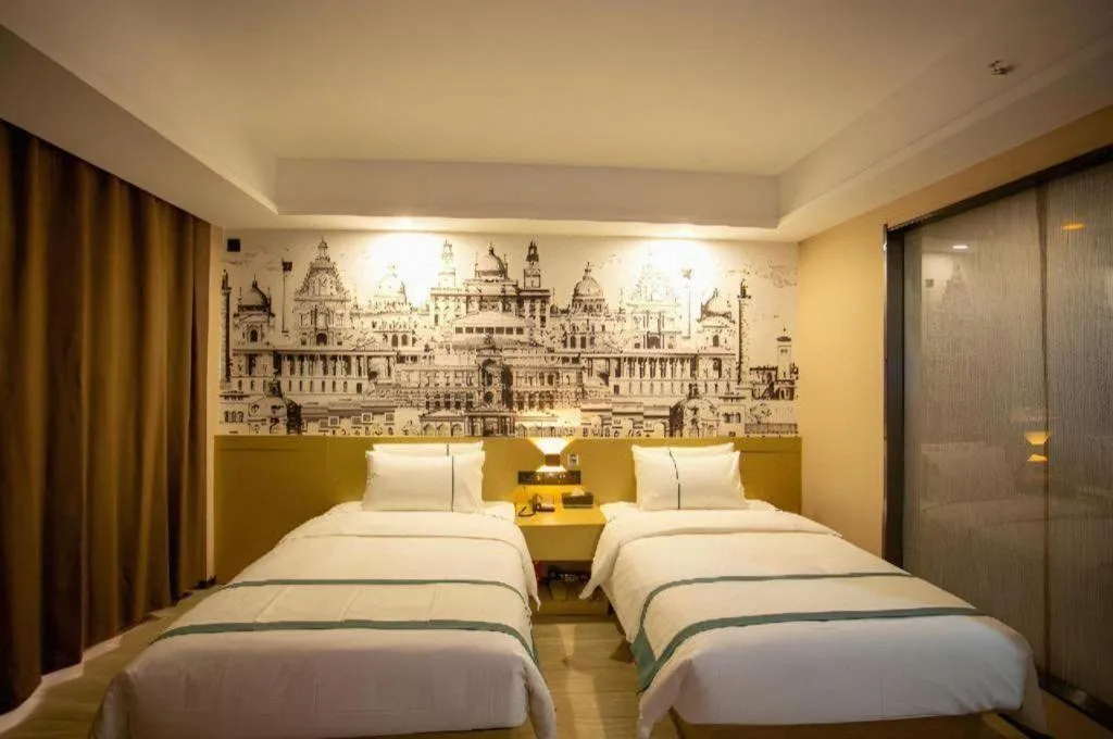 Bed in City Comfort Inn Xining Limeng Commercial Pedestrian Street