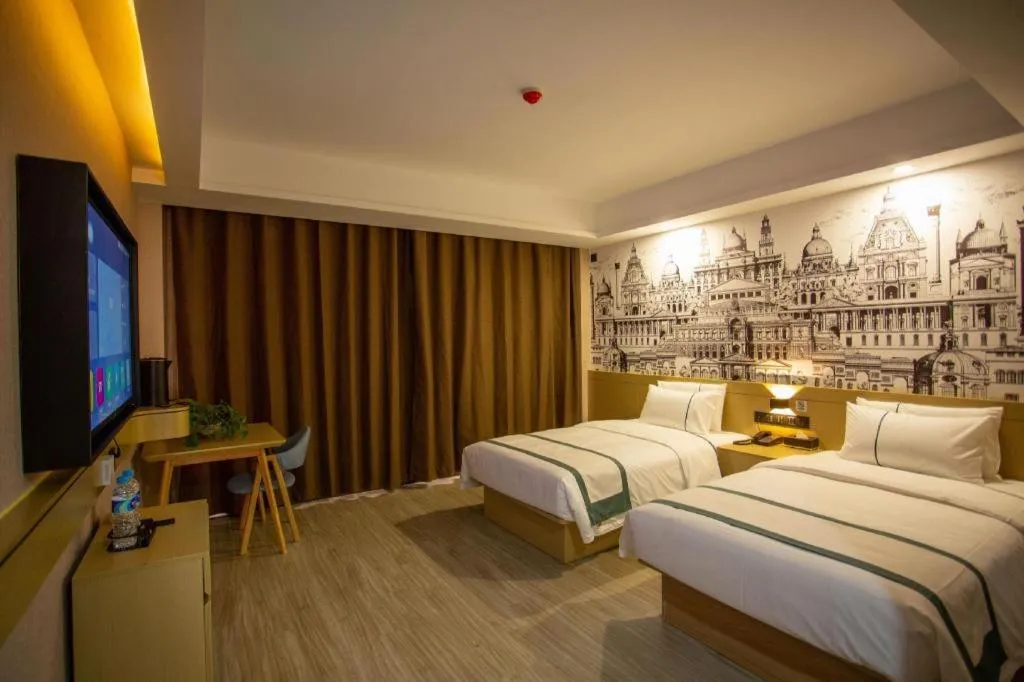 Bed in City Comfort Inn Xining Limeng Commercial Pedestrian Street