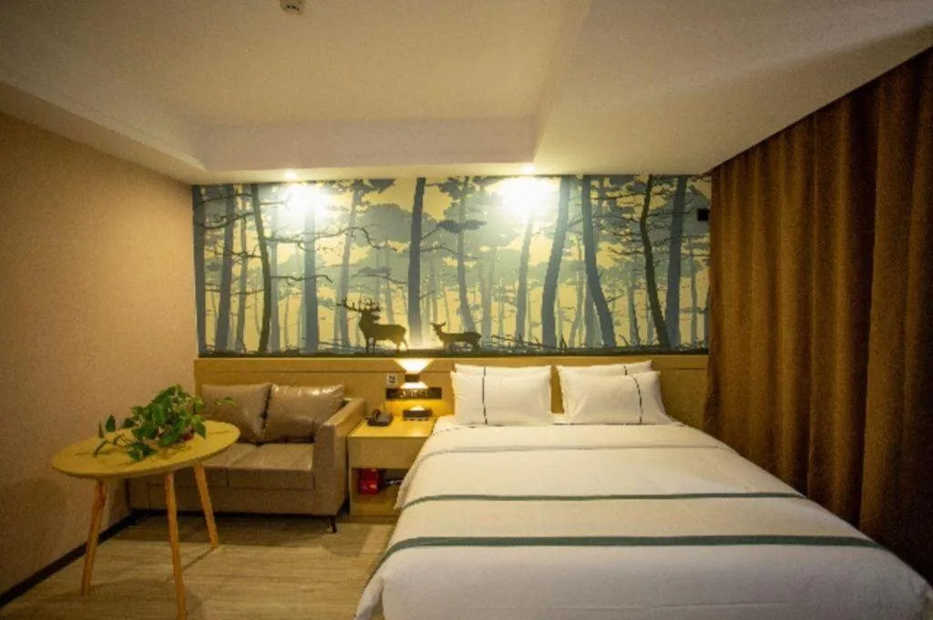 Bed in City Comfort Inn Xining Limeng Commercial Pedestrian Street