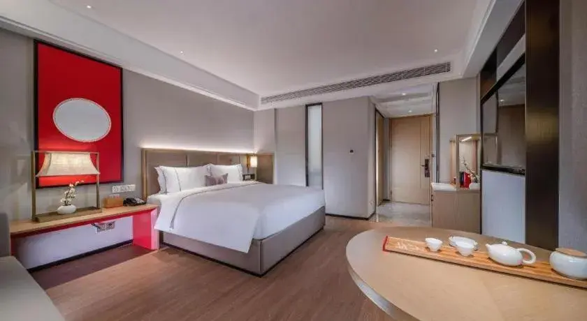 Bed in Echeng Hotel Hezhou Shizheng Square Bed in Echeng Hotel Hezhou Shizheng Square