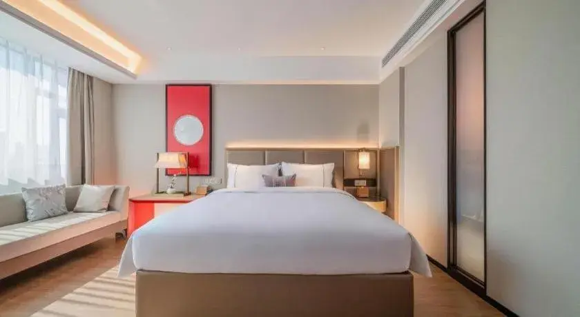 Bed in Echeng Hotel Hezhou Shizheng Square Bed in Echeng Hotel Hezhou Shizheng Square