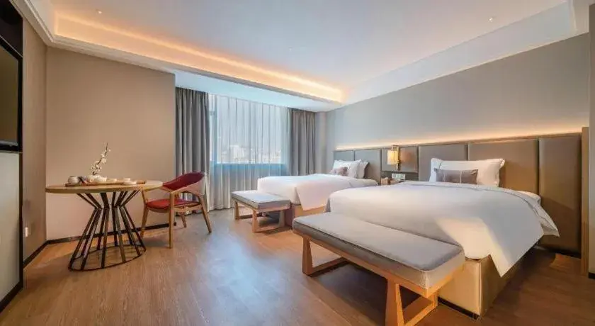 Bed in Echeng Hotel Hezhou Shizheng Square Bed in Echeng Hotel Hezhou Shizheng Square