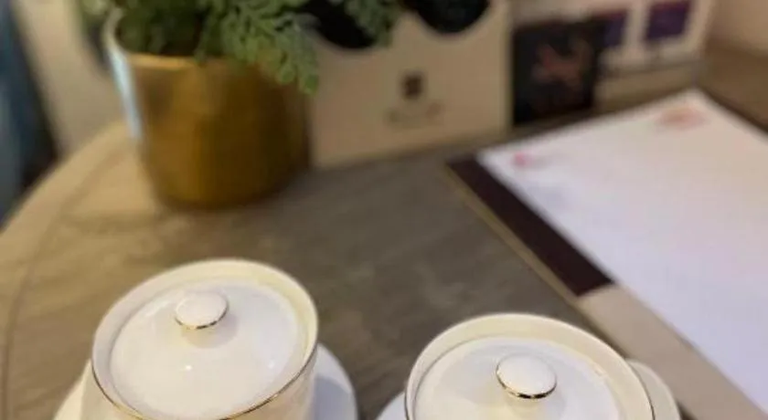 Bed in Echarm Plus Hotel Hangzhou Binjiang Xingguang Avenue