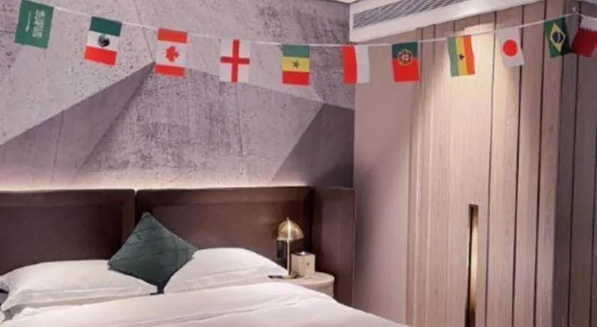 Bed in Echarm Plus Hotel Hangzhou Binjiang Xingguang Avenue