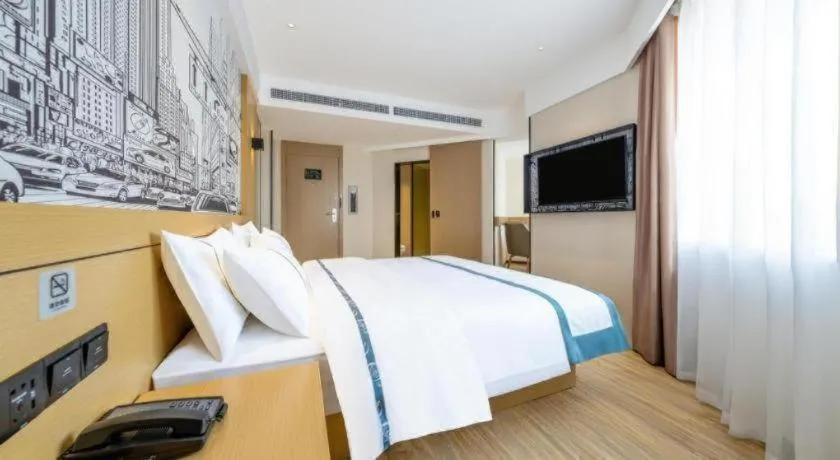 Bed in City Comfort Inn Shannan Passenger Terminal