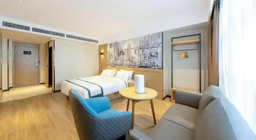 Bed in City Comfort Inn Shannan Passenger Terminal Bed in City Comfort Inn Shannan Passenger Terminal