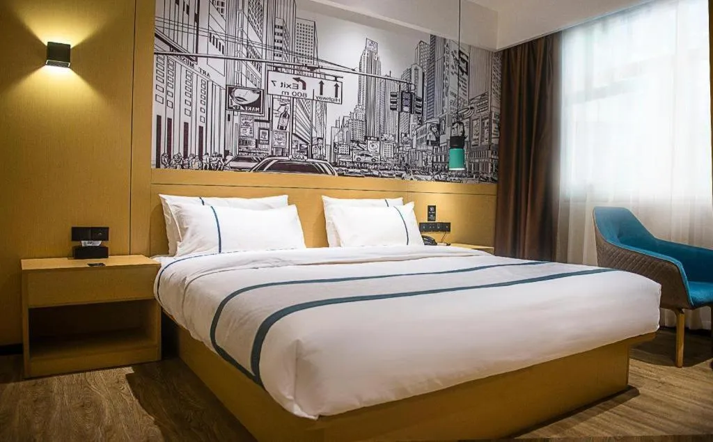 Bed in City Comfort Inn You County Wangyun International Plaza