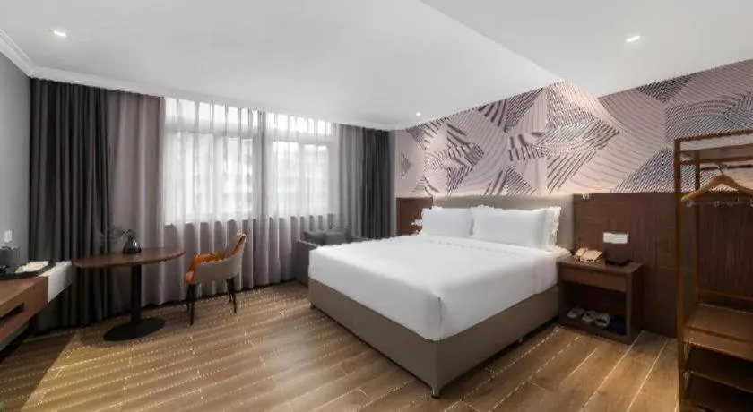 Bed in Borrman Hotel Chongqing Hechuan High-speed Railway Station District Government