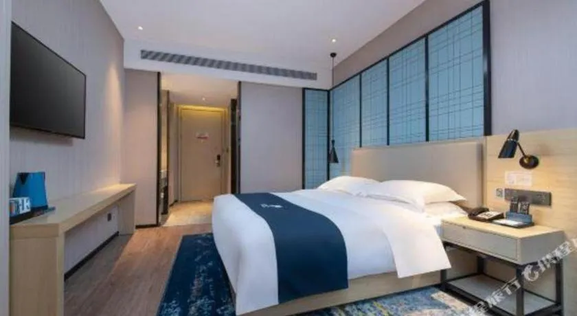 Bed in Echarm Hotel Hengshui 2nd High School High-speed Railway Station