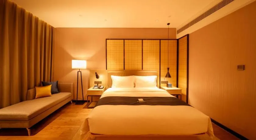 Bed in Echarm Hotel Hengshui 2nd High School High-speed Railway Station