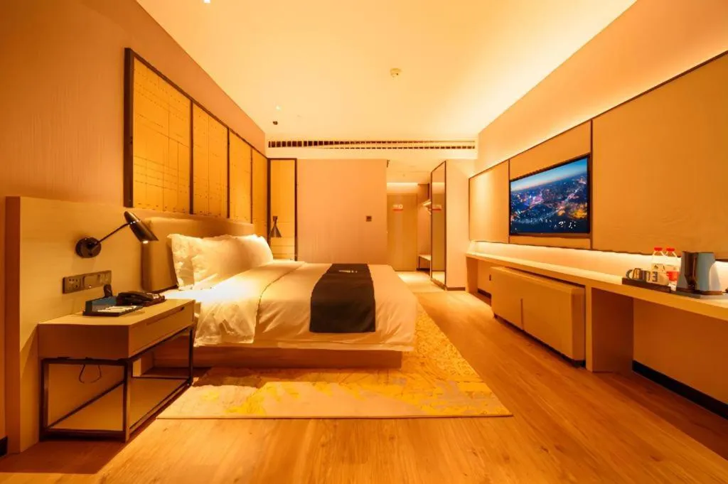 Bed in Echarm Hotel Hengshui 2nd High School High-speed Railway Station