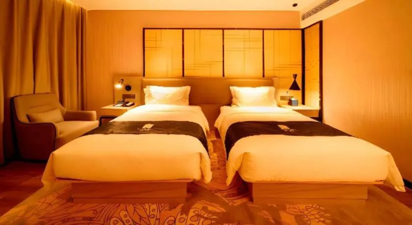 Bed in Echarm Hotel Hengshui 2nd High School High-speed Railway Station