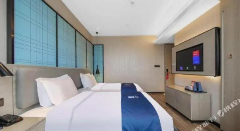 Bed in Echarm Hotel Hengshui 2nd High School High-speed Railway Station