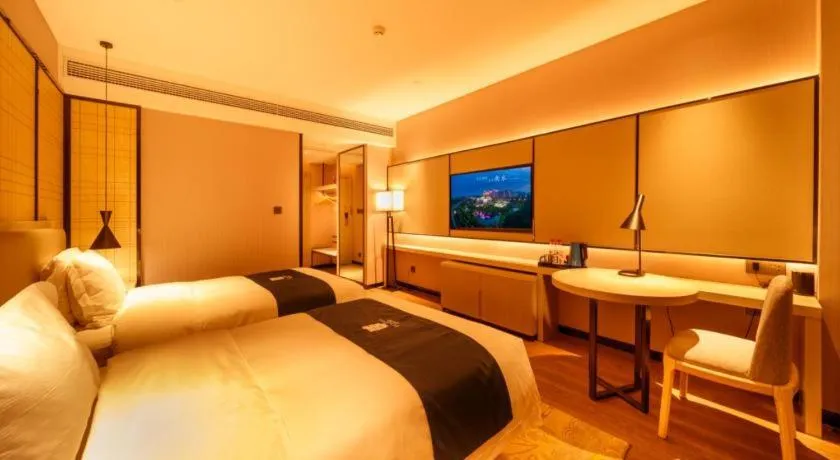 Bed in Echarm Hotel Hengshui 2nd High School High-speed Railway Station