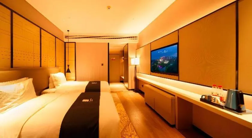 Bed in Echarm Hotel Hengshui 2nd High School High-speed Railway Station