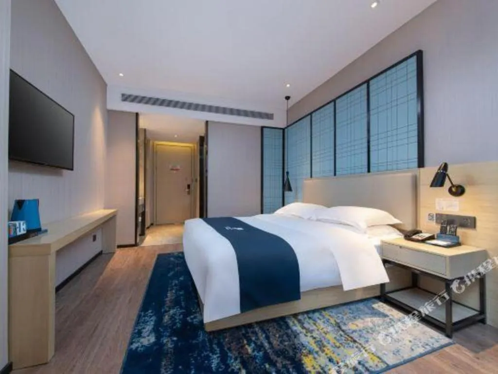 Bed in Echarm Hotel Hengshui 2nd High School High-speed Railway Station