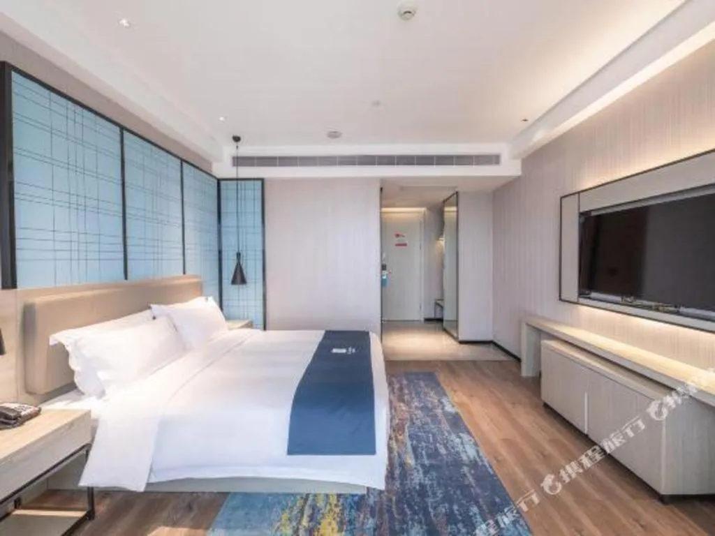 Bed in Echarm Hotel Hengshui 2nd High School High-speed Railway Station