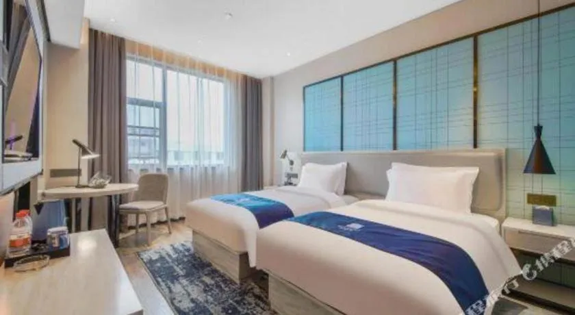 Bed in Echarm Hotel Hengshui 2nd High School High-speed Railway Station