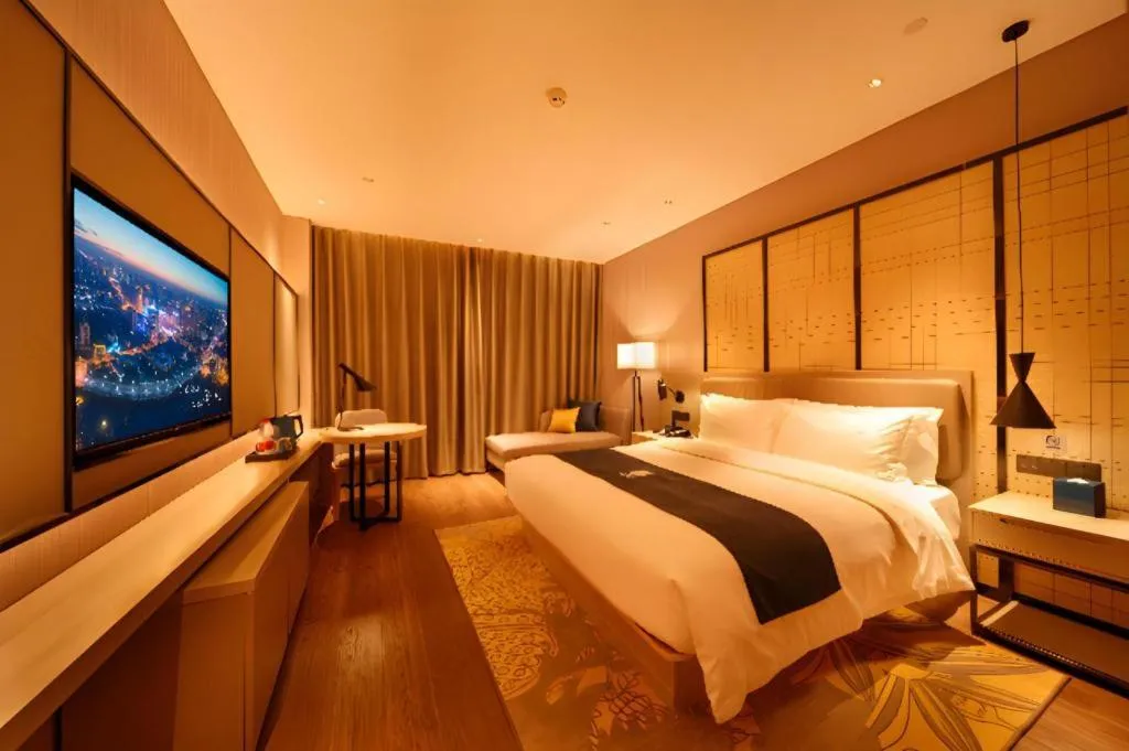 Bed in Echarm Hotel Hengshui 2nd High School High-speed Railway Station