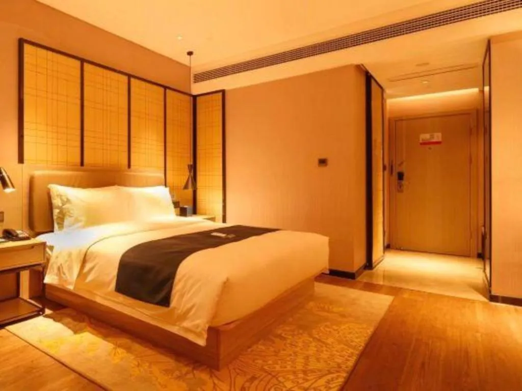 Bed in Echarm Hotel Hengshui 2nd High School High-speed Railway Station