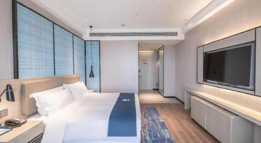 Bed in Echarm Hotel Hengshui 2nd High School High-speed Railway Station