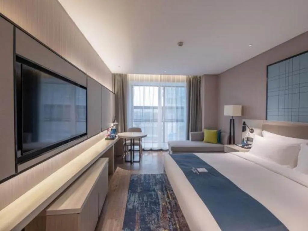 Bed in Echarm Hotel Hengshui 2nd High School High-speed Railway Station