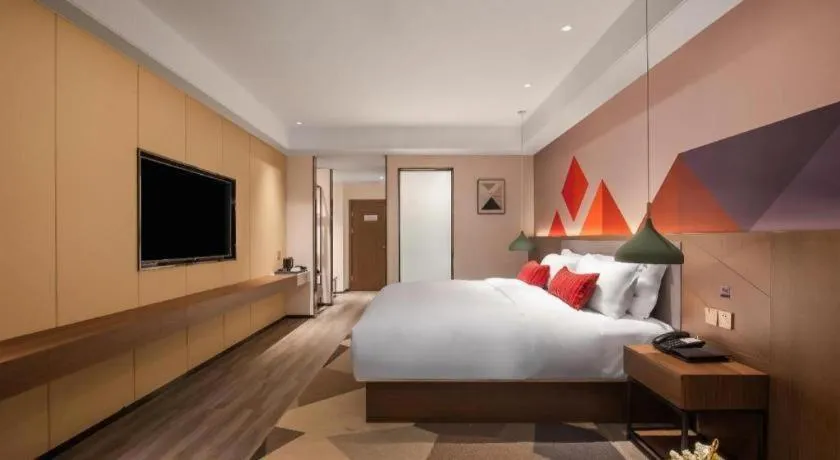 Bed in Borrman Hotel Guilin North Railway Station Zhonghao International