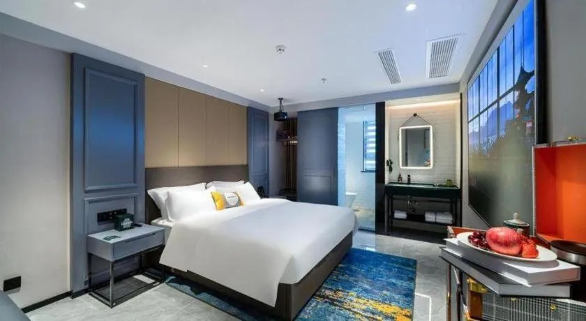 Bed in Premier City Comfort Hotel Suizhou Wuyue Plaza