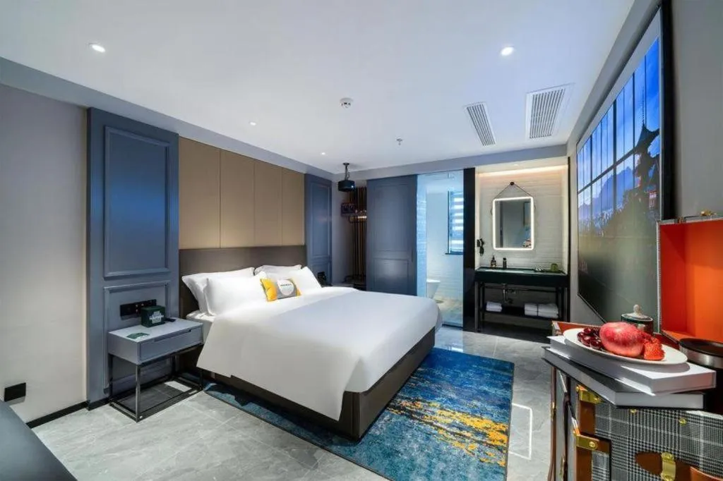 Bed in Premier City Comfort Hotel Suizhou Wuyue Plaza