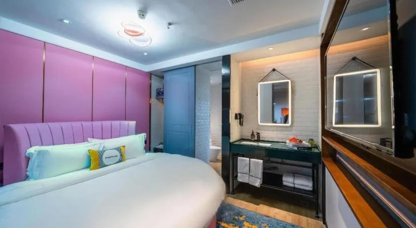 Bed in Premier City Comfort Hotel Suizhou Wuyue Plaza