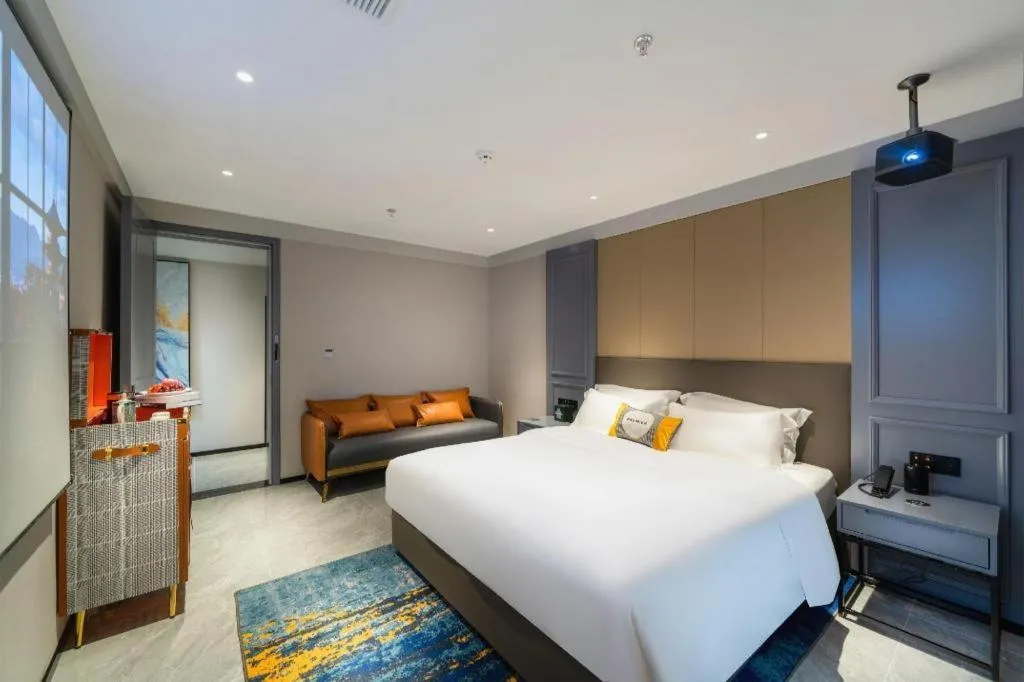 Bed in Premier City Comfort Hotel Suizhou Wuyue Plaza