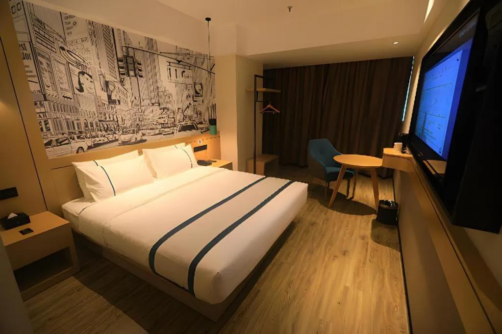 Bed in City Comfort Inn Chongqing Fuling North Station Taiyi Avenue