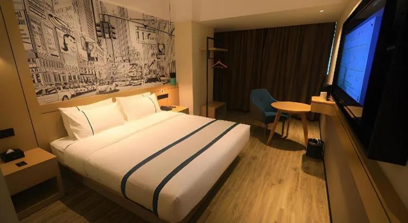 Bed in City Comfort Inn Chongqing Fuling North Station Taiyi Avenue