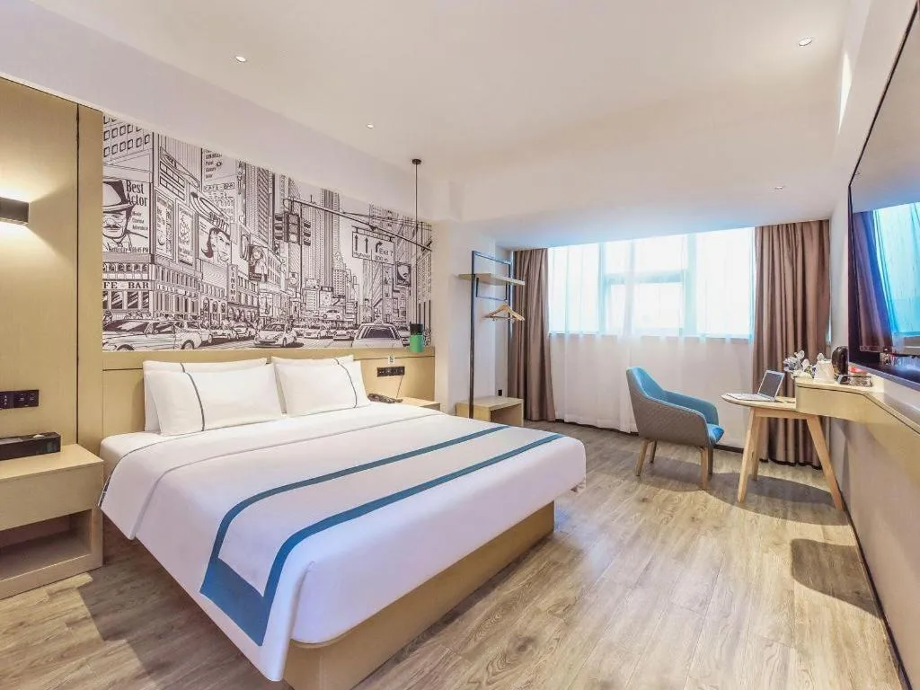 Bed in City Comfort Inn Chongqing Fuling North Station Taiyi Avenue