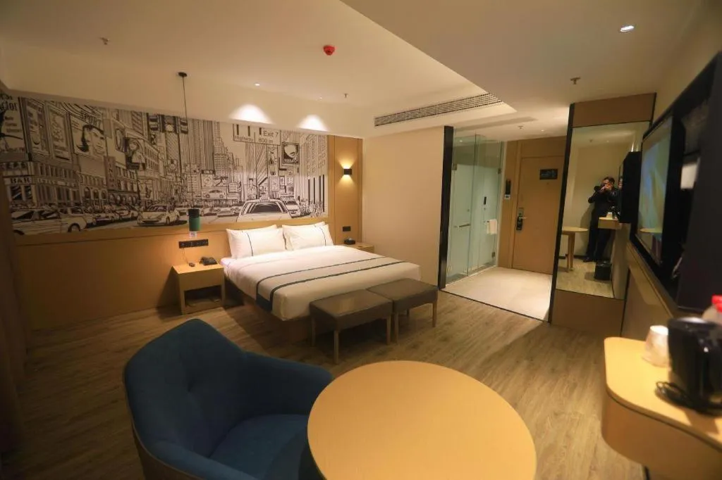 Bed in City Comfort Inn Chongqing Fuling North Station Taiyi Avenue