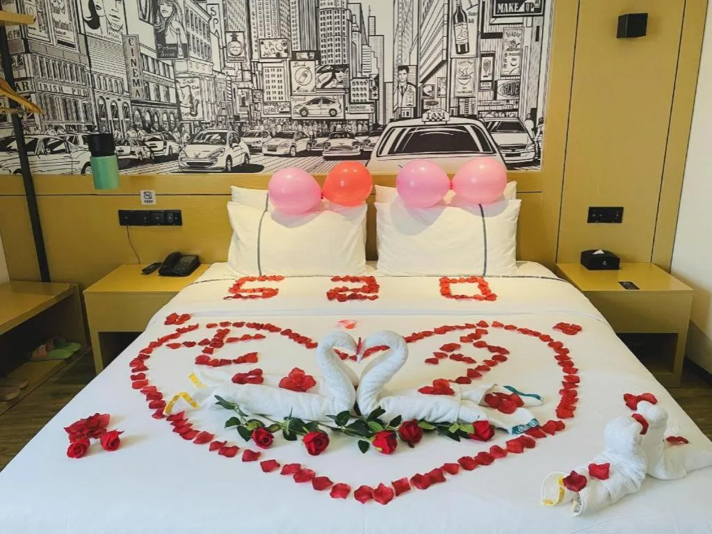Bed in City Comfort Inn Chongqing Fuling North Station Taiyi Avenue