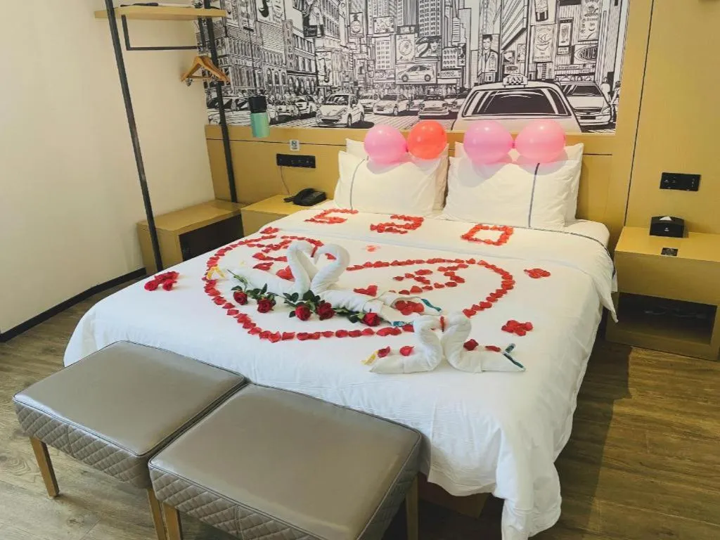 Bed in City Comfort Inn Chongqing Fuling North Station Taiyi Avenue