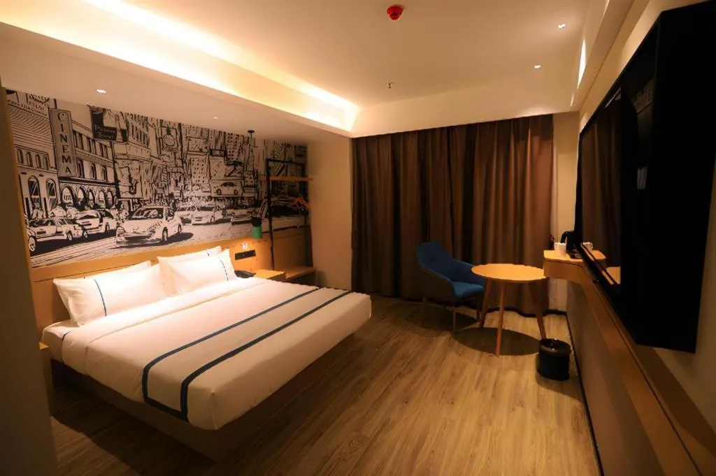 Bed in City Comfort Inn Chongqing Fuling North Station Taiyi Avenue