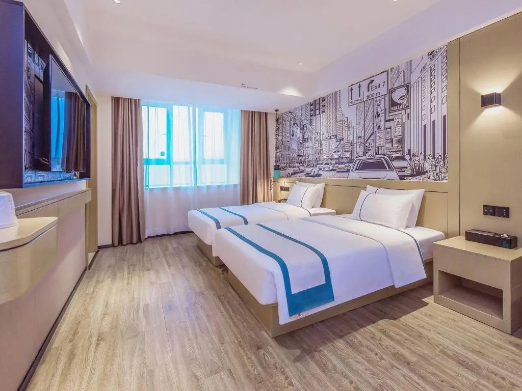 Bed in City Comfort Inn Chongqing Fuling North Station Taiyi Avenue
