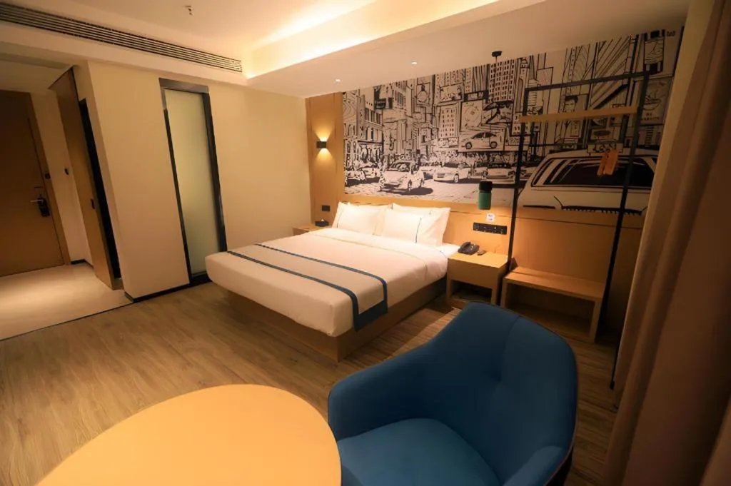Bed in City Comfort Inn Chongqing Fuling North Station Taiyi Avenue